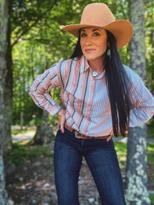Backroads striped shirt