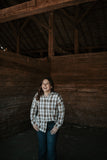 Take charge plaid top