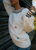 Multi Color Star Sweater Top