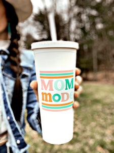 Mom Mode Tumbler (White)