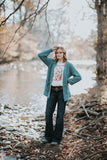 Bonfire fun popcorn cardigan